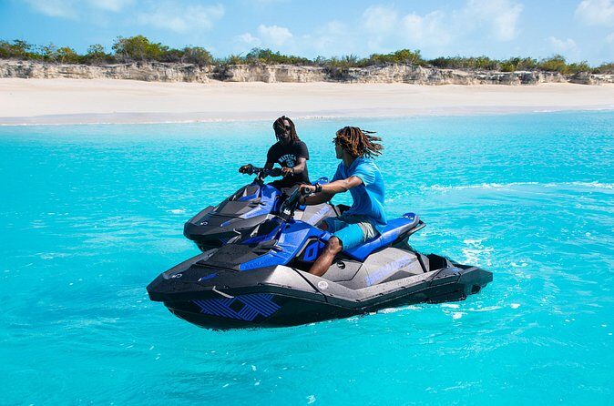 Abandoned Shipwreck Jet Ski Tour - Iguana Island stop: the calm-water payoff