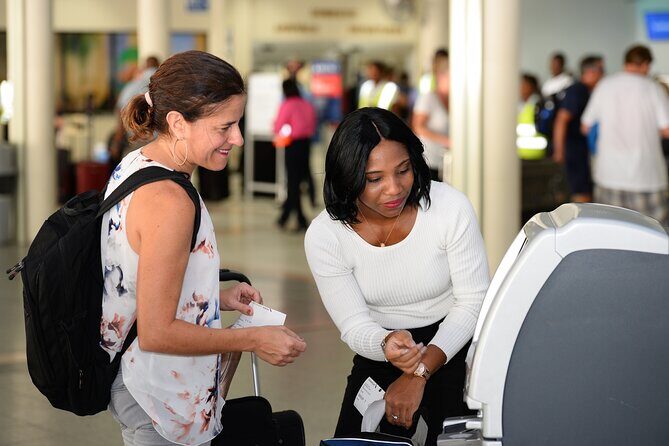 Airport Fast Track Departure Service - SkyPass Caribbean - The security escort at PLS: your main payoff