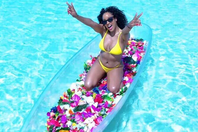 Clear Kayak Flower Girl Photoshoot in Turks and Caicos Islands - The Flower Girl Concept: A Kayak Session Built for Photos