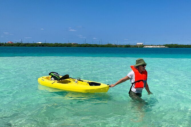 Clear kayak Grand Turk Island Kayak Tour of the mangroves - The Main Stop: Shipwreck Clues and a Replica Taino Canoe Pedal