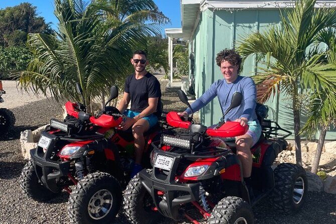 Famous East Island ATV Tour - Grace Bay Road and the Turks and Caicos map mural