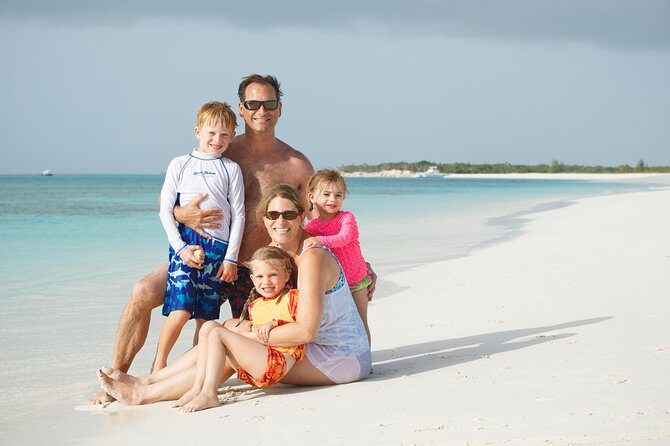 Full Day Private Boat Charter at Grace Bay, Providenciales - Shell Island BBQ and a treasure-hunt style break
