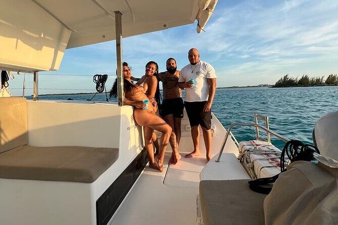 Full-Day Private Catamaran, Turks and Caicos Cruise - Water Cay and Half Moon Bay: Uninhabited Beach Energy