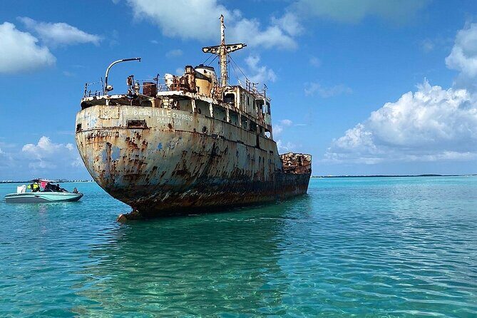 Full Day Private Charter Tour Turks and Caicos - Stop 1: La Famille Express Shipwreck (The Landmark Off Long Bay)