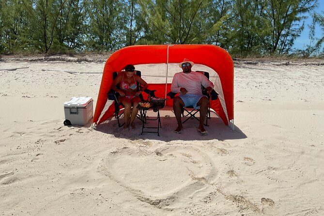 Full-Day Private Island Getaway in the Turks and Caicos Islands - Beach Time for Two: Shade, Seating, and the Slow Caribbean Pace