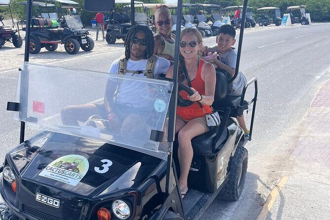 Grand Turk Golf Cart Rentals (CACTUS CARTS) - Your cart options: 4 seats vs 6 seats, and what that changes