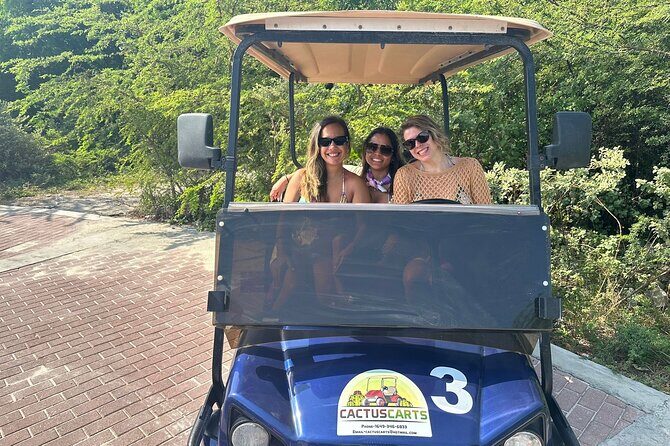 Grand Turk Golf Cart Rentals (CACTUS CARTS) - The freedom part: how your island day really unfolds