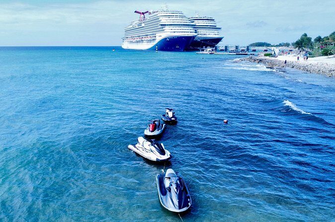 Grand Turk Jet Ski Rental/Tour (with Drone Photos) - Pickup, meeting at Grand Turk Cruise Port, and the flow of your day
