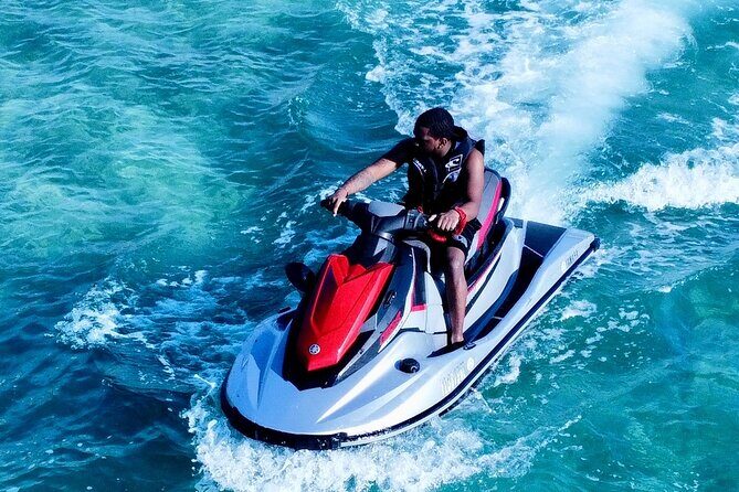 Grand Turk Jet Ski Rental/Tour (with Drone Photos) - Following the guide: cruise ships, beaches, and wildlife chances