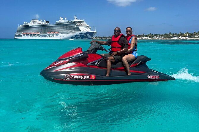 Grand Turk Jet Ski Rentals, AquaJets - Getting there and getting set up: pickup, mobile ticket, and timing