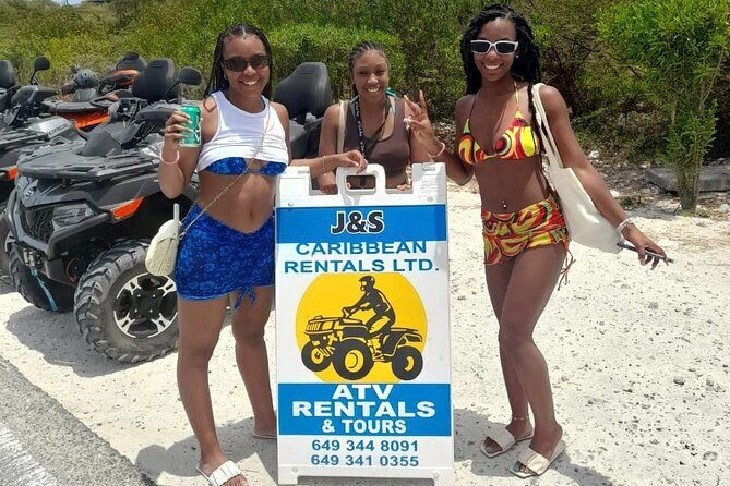 GRAND TURK: Luxury ATV Adventure Tour - Jerk Caribbean meal option at Jucky Jerk Food Truck (plus included water)
