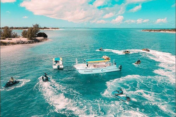 Jet Skiing around La famille ship and smaller pristine cays - When the Water Gets Choppy: Pack Like You’re Riding, Not Touring