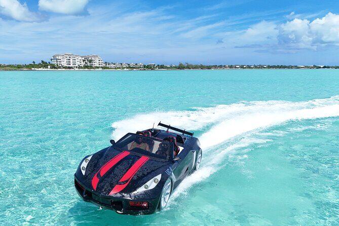 JetCar Drone Photo Video Shoot experience in Turks Caicos - Safety briefing, life jackets, and the water reality in Turks and Caicos