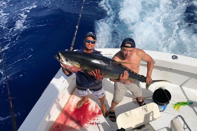Private Deep Sea Fishing 1/2 Day morning on"Angler Management" - The crew matters: Captain Joseph, First Mate Joe, and a team that stays engaged