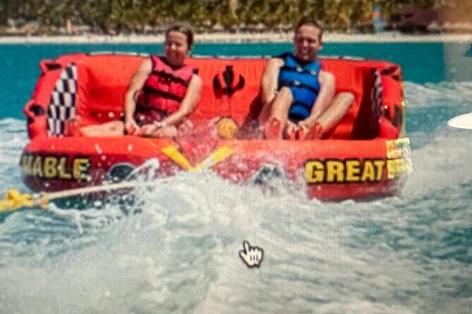 Tubing Watersport Adventure Ride Grace Bay Turks and Caicos - What you do in about 20 minutes on the tube